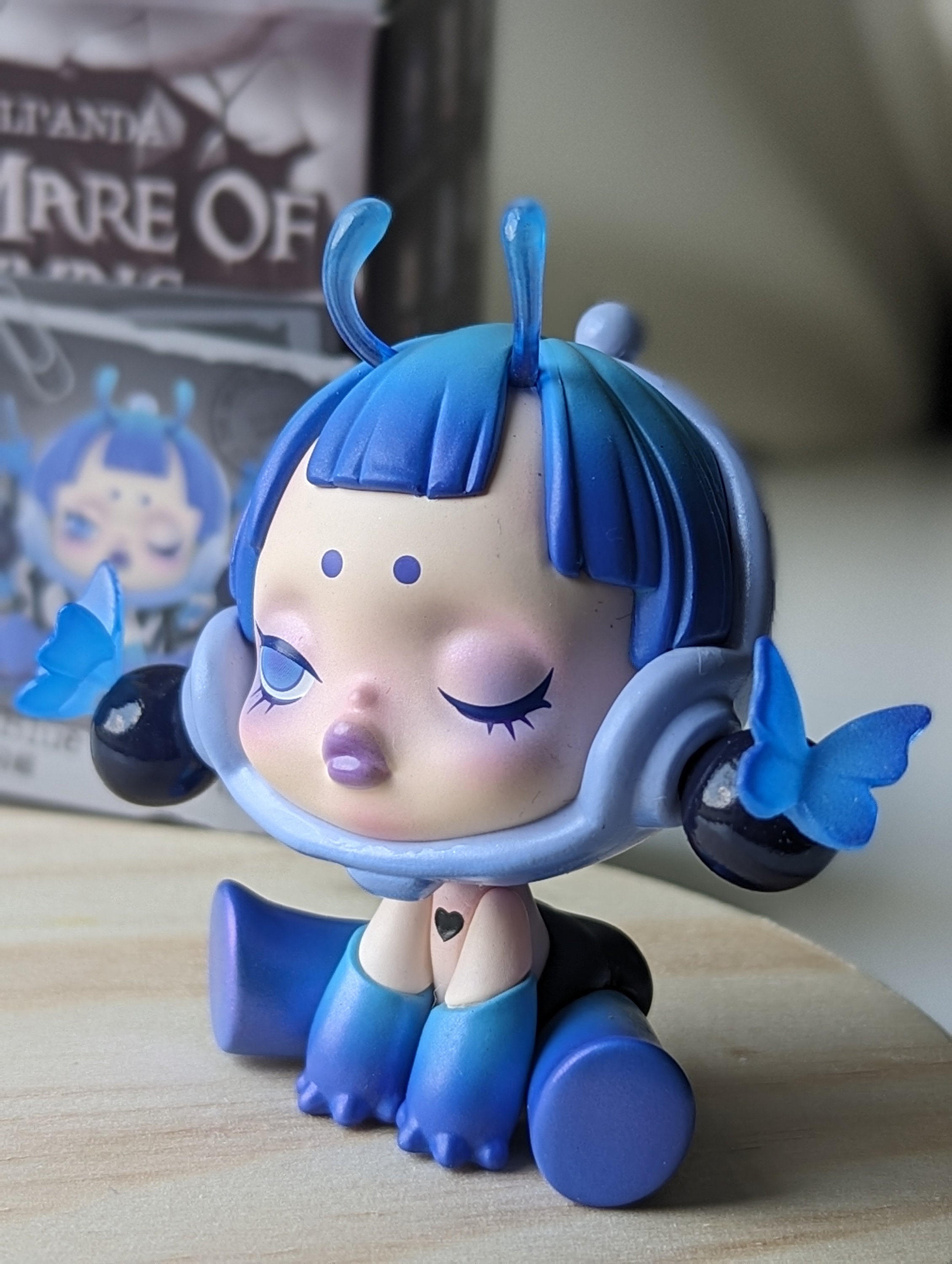 SKULLPANDA♡Flower Butterfly♡水色 SKULLPANDA the Blue Morpho Butterfly From Mare of Animals Series