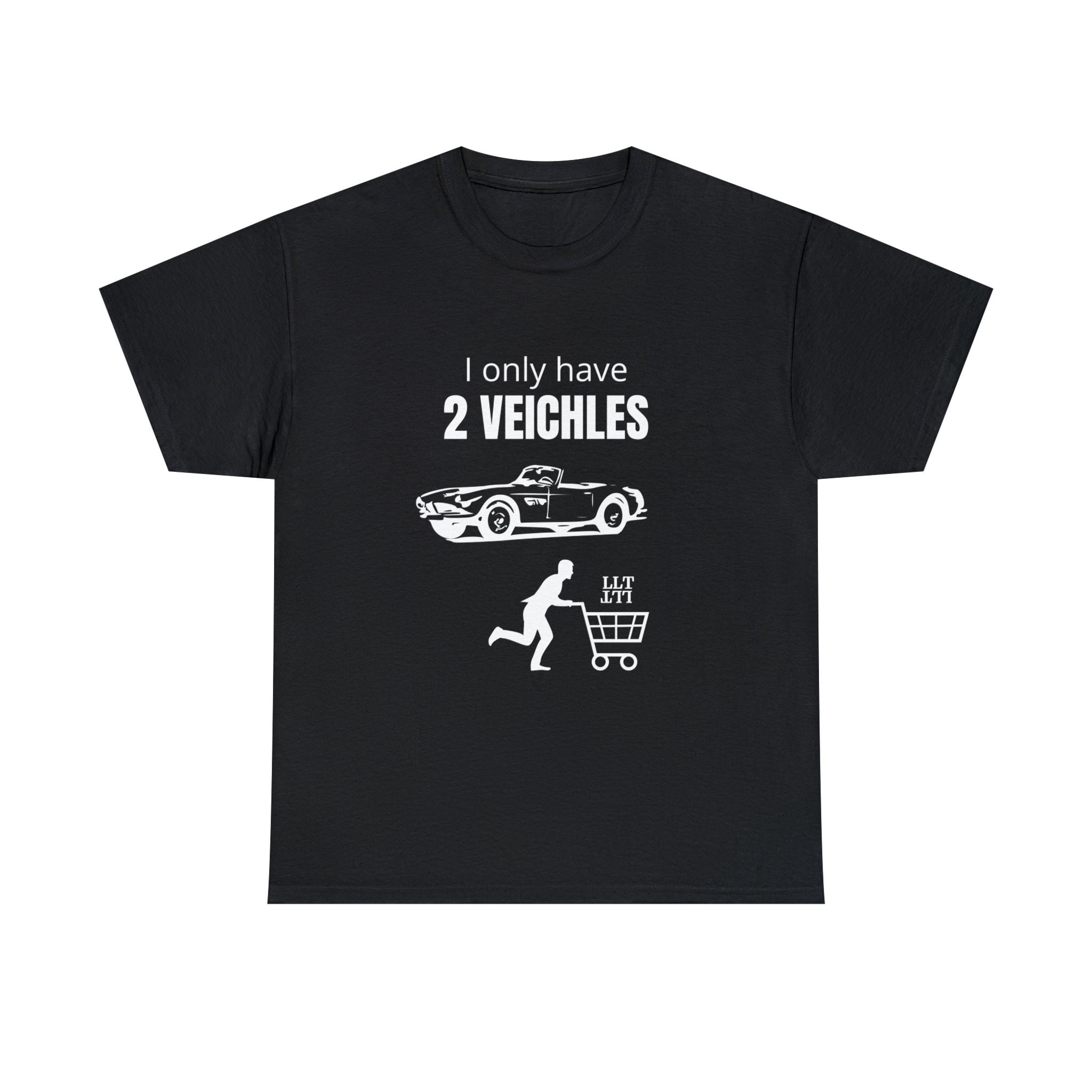 Only 2 Veichles - Car + Cart - T-shirt Funny Car Memes Stylish - Etsy
