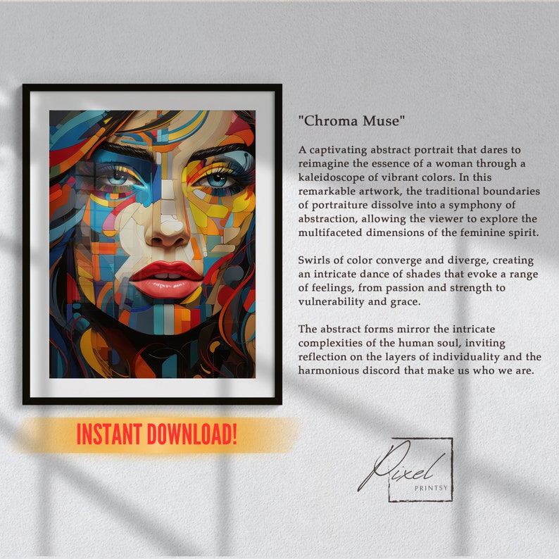 Contemporary Printable Digital Arts Modern Wall Decor Abstract Design ...