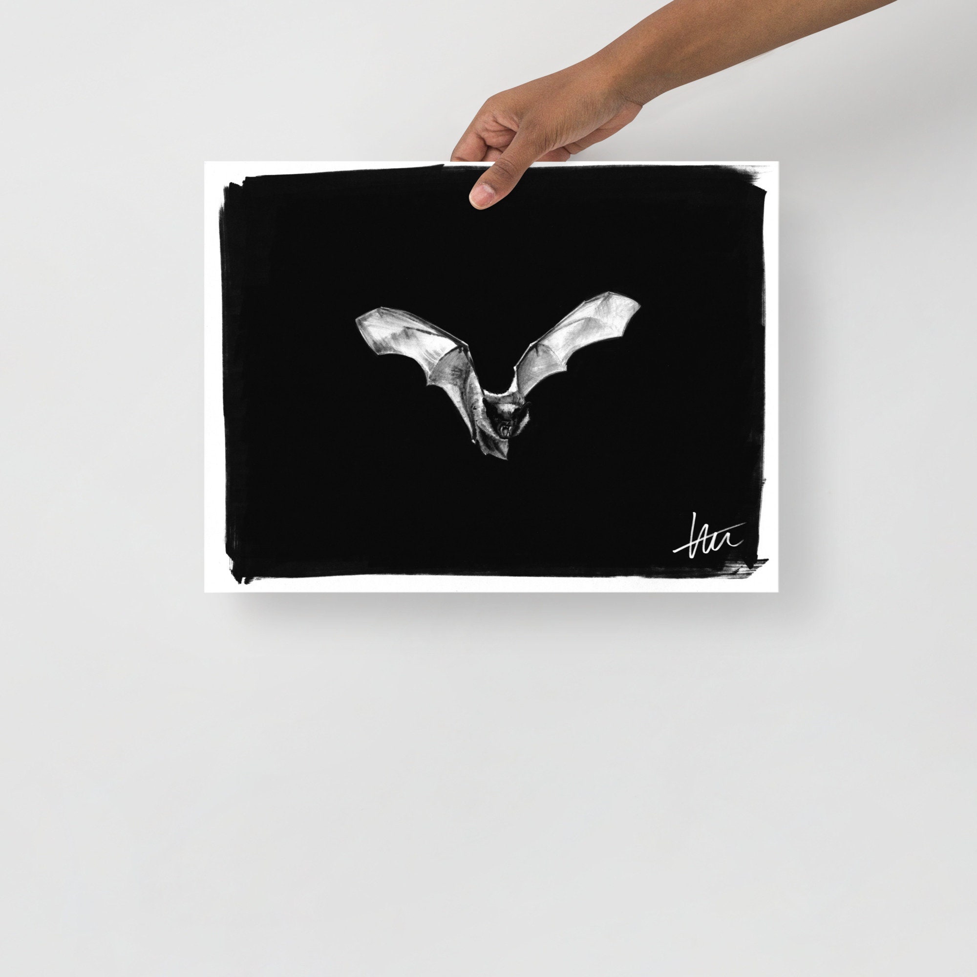Bat Print - Etsy