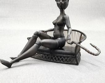 CatGirl bjd 1/8, 1/12, 1/16, BJD black Cat Doll for order, choose color