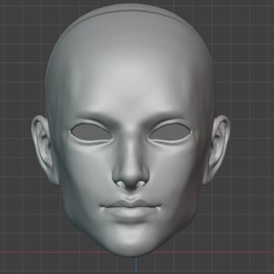 3d model Man head for bjd doll for 3d printing STL/OBJ files, digital model