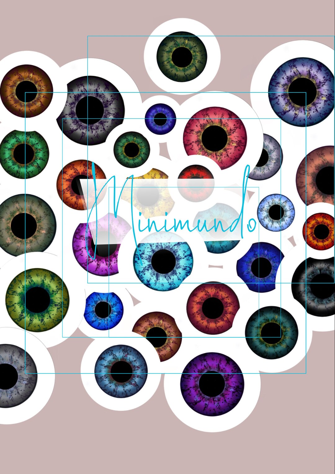 Digital Printable Eyechips Designs 20mm, 18mm, 16mm, 14mm, 12mm, 10mm ...
