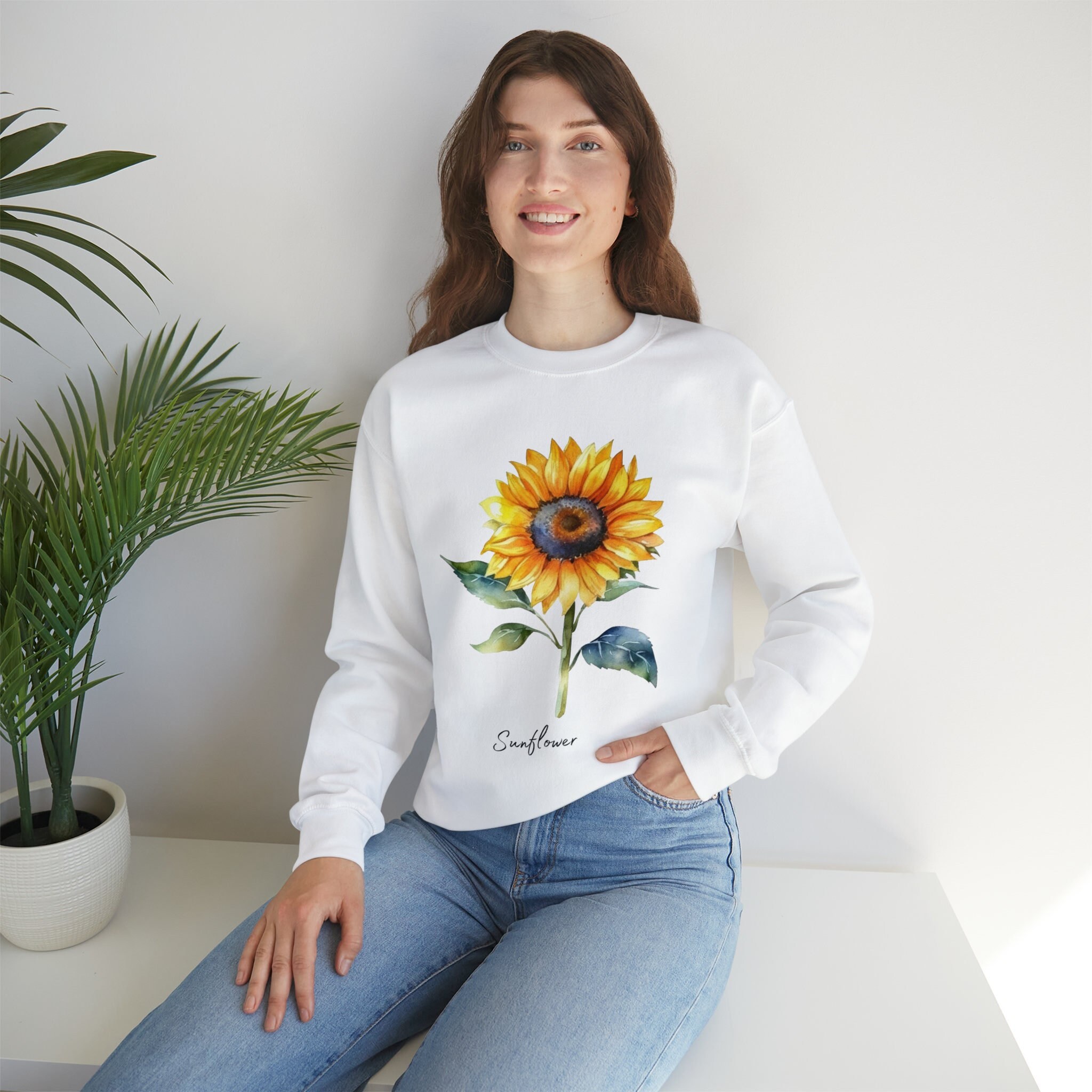 Sunflower Sweatshirt Sunflower Shirt Graphic Sweatshirt - Etsy