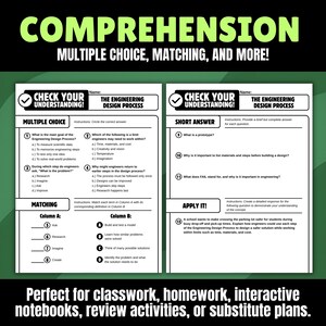 Engineering Design Process Doodle Notes | Ask Imagine Plan Create Improve Worksheet STEM Middle School Science Homeschool 6th 7th 8th Grade image 3