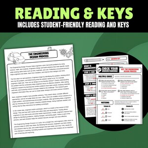 Engineering Design Process Doodle Notes | Ask Imagine Plan Create Improve Worksheet STEM Middle School Science Homeschool 6th 7th 8th Grade image 4