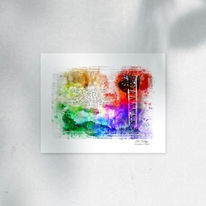 El Testigo. Torre del reloj, U.C.V. Caracas, Venezuela. Com carta de amor. 40x50 Cm. (16”x 20”) WxH
