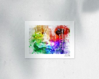 El Testigo. Torre del reloj, U.C.V. Caracas, Venezuela. 30x40 Cm. (12”x 16”) WxH
