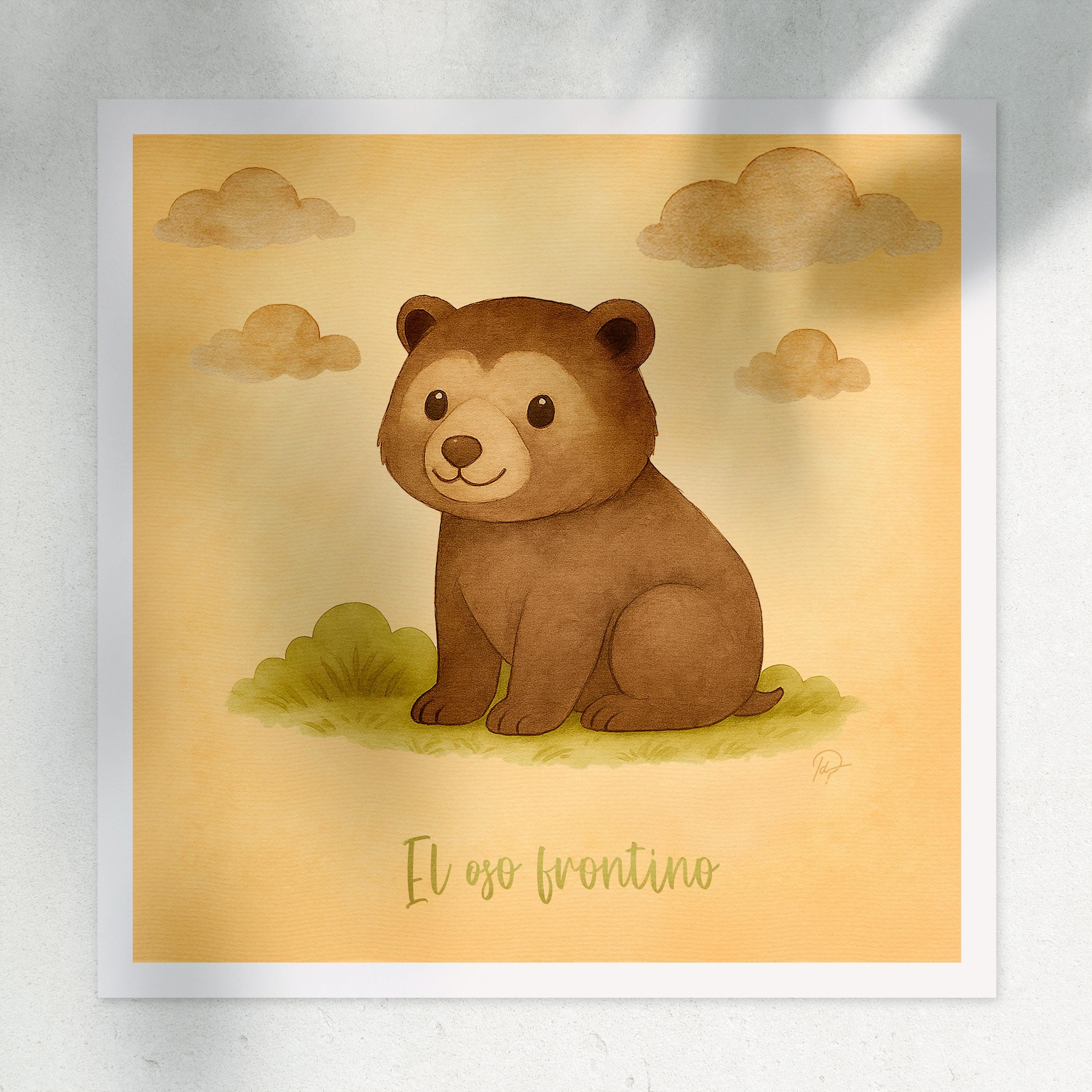 Arte oso de anteojos España