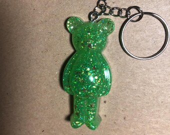 Teddy Bear Keychain Green