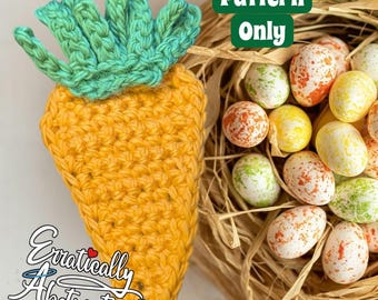 Crochet Carrot: Beginner-Friendly Applique PATTERN ONLY (PDF)