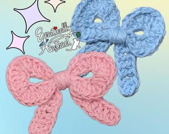 Crochet Bow: Beginner-Friendly Applique PATTERN ONLY (PDF)