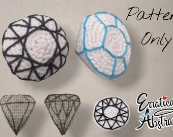 Crochet 2D & 3D Gems: Beginner-Friendly Shapes Series PATTERN ONLY (PDF)