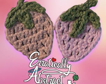 Crochet Strawberry: Beginner-Friendly Applique PATTERN ONLY (PDF)
