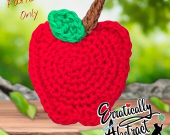 Crochet Apple: Beginner-Friendly Applique PATTERN ONLY (PDF)