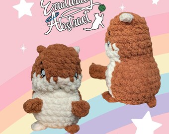 Hamster Plush Handmade Crochet Animal READY TO SHIP