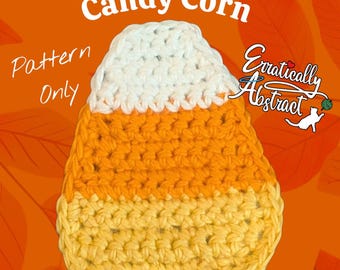 Crochet Candy Corn: Beginner-Friendly Applique PATTERN ONLY (PDF)