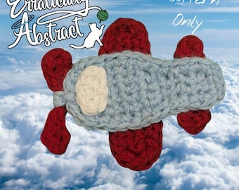 Crochet Airplane: Beginner-Friendly Applique PATTERN ONLY (PDF)