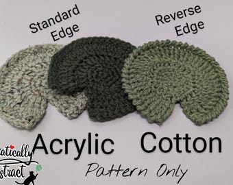 Crochet Lily Pad Coaster: Beginner-Friendly Applique PATTERN ONLY (PDF)