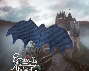 Crochet Bat Wings: Halloween Beginner-Friendly No Sew PATTERN ONLY (PDF)