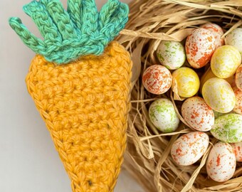 Crochet Carrot: Beginner-Friendly Applique PATTERN ONLY (PDF)