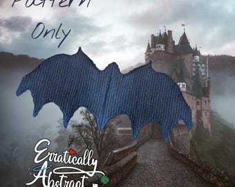 Crochet Bat Wings: Halloween Beginner-Friendly No Sew PATTERN ONLY (PDF)
