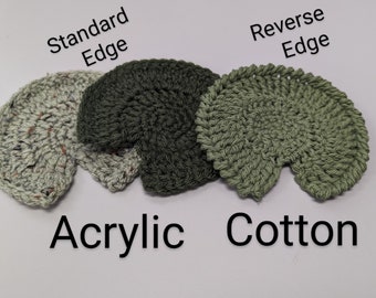 Crochet Lily Pad Coaster: Beginner-Friendly Applique PATTERN ONLY (PDF)