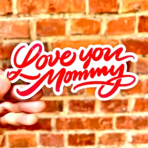 Pegatina Te amo mami Mami Mamá Abuela Mamá Amor Laptop Pegatina Scrapbook Bullet Journal Regalo Día de la Madre Cumpleaños Madre Mamá