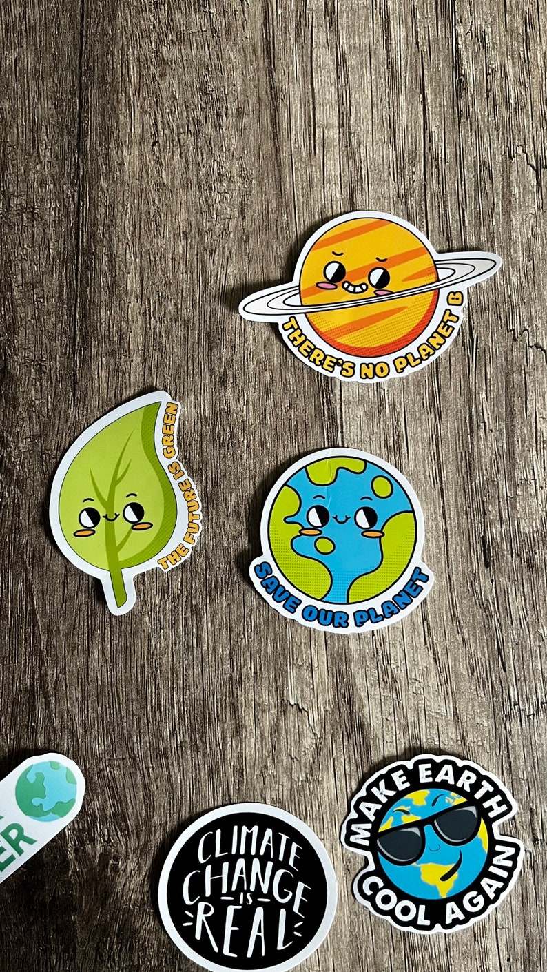 Sticker Make Earth Cool Again // Witziger Aufkleber der Erde Etsy.de