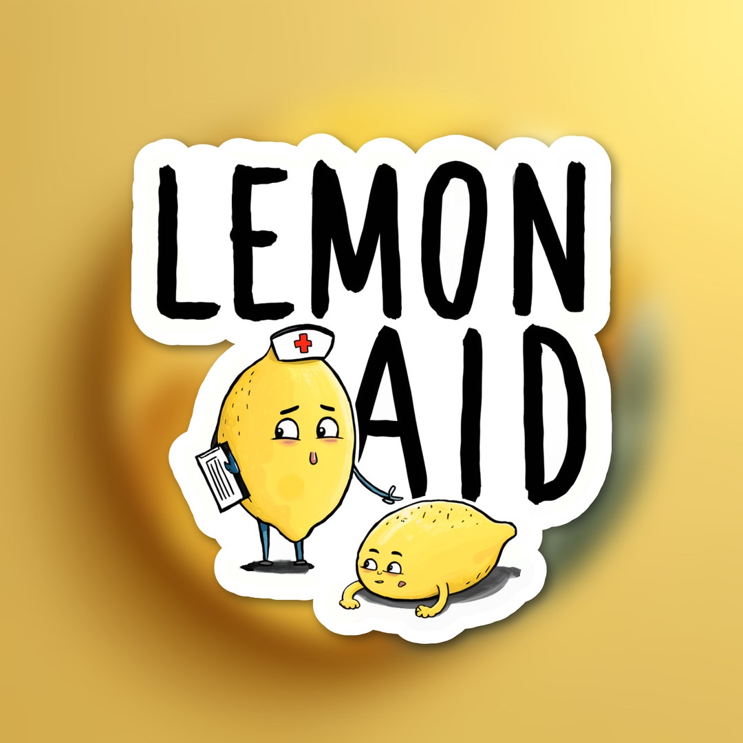 Lemon Sticker // Lemon Lemon Aid Laptop Sticker Journal Vinyl Decal ...
