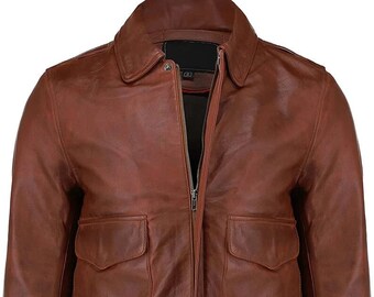 Vintage AVIREX A-2 Horsehide Leather Flight Jacket 42 USA A2