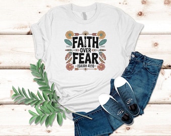 Faith Over Fear Unisex Jersey Short Sleeve Tee