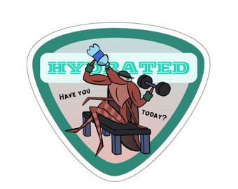 Giant Water Bug Sticker, Water Bug Sticker, Hydrated Sticker, Cute Bug Sticker, Sassy Bug Sticker, Bug Sticker