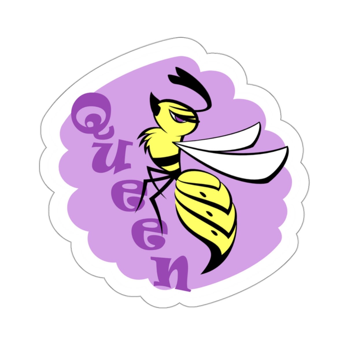 Wesp Sticker Wasp Queen Sticker, Queen Bee Sticker, Wasp Sticker, Bee Sticker, Cute ...