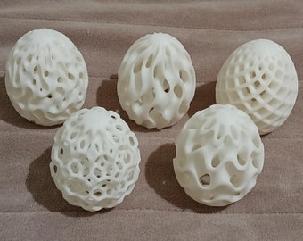 3D Printed Decorative Easter Egg Set