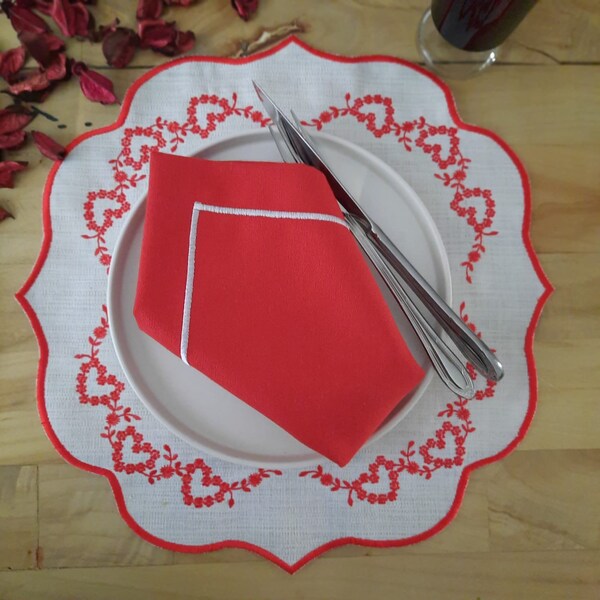 Valentine Placemats Etsy