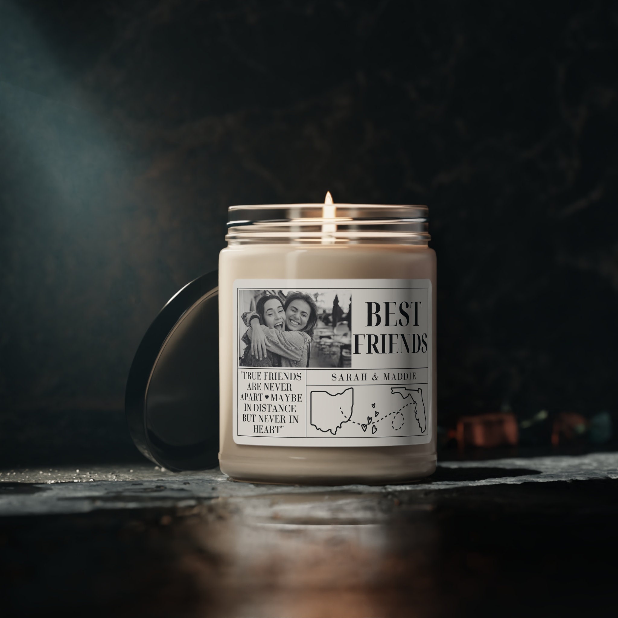 Custom Best Friend Candle, Best Friend Candle, Custom Birthday Gift