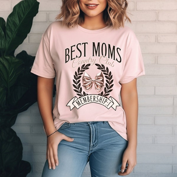 Best Moms Country Club Coquette Shirt, Coquette Top, Presents For Mom, Super Mom Shirt, Super Mom Shirt, Bonus Mom Shirt, Your Mom Shirt.