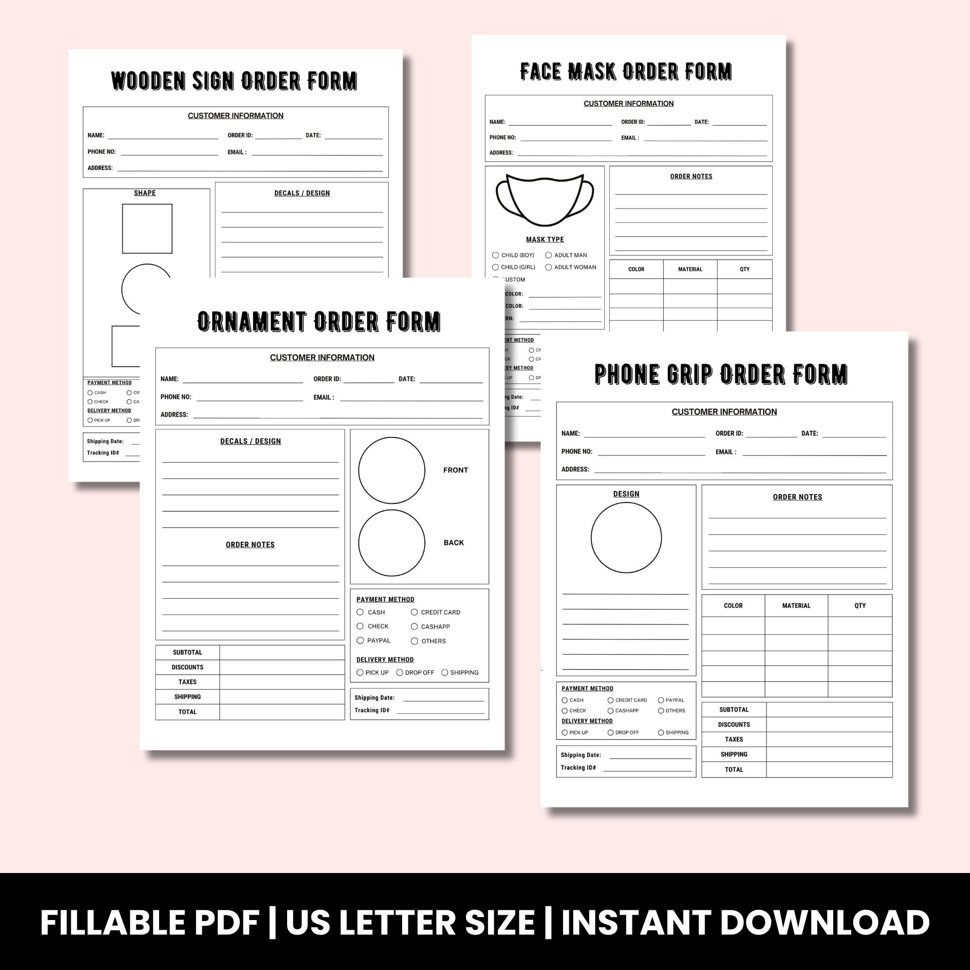 Fillable Order Forms Bundle Including Tshirt Tumbler Cake Decal Fillable order forms bundle including tshirt tumbler cake decal