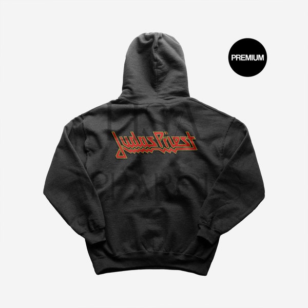 Limited Judas Priest Hoodie - British Steel Hoodie - Painkiller Hoodie-Breaking the Law Hoodie -Crown of Horns Hoodie -Living After Midnight