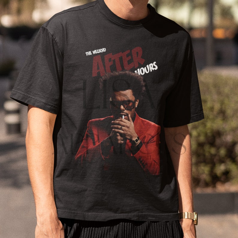 The Weeknd Tshirt the Weeknd Merch After Hours Album Etsy