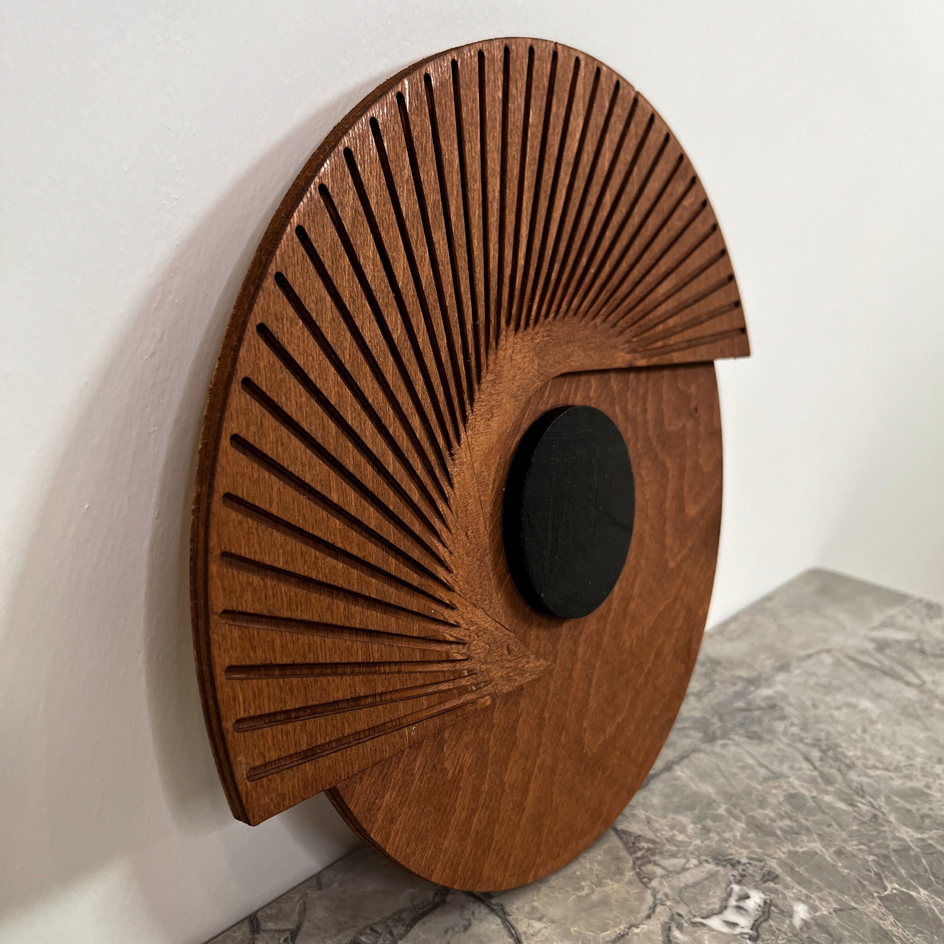 Black Wood Art, Line Art Wood, 3D Wood Decor, Wood Wall Decor Art, Housewarming Gift, Natural