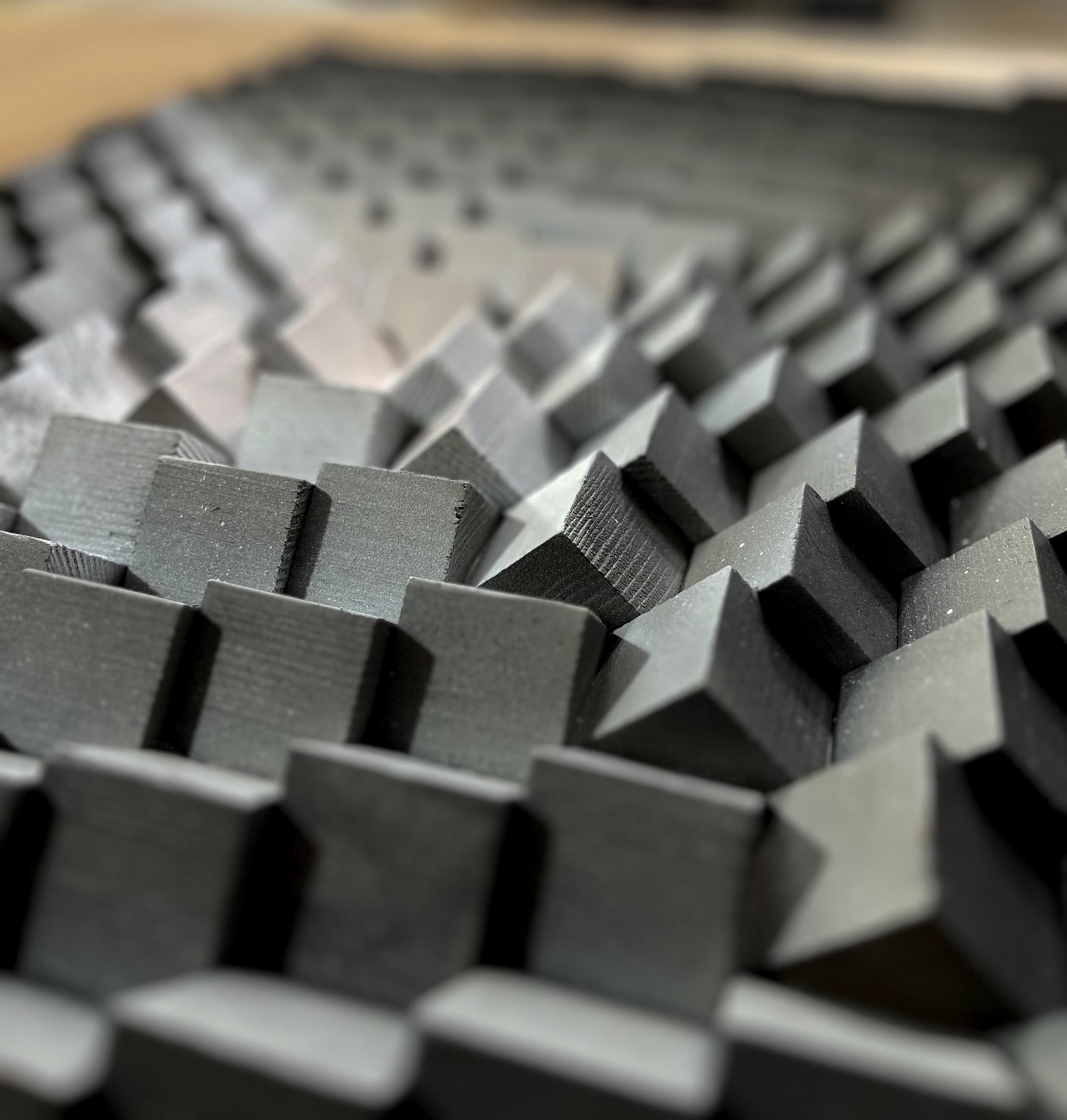 Wood Wall Art White and Grey Wood Wall Art With Black Frame Etsy