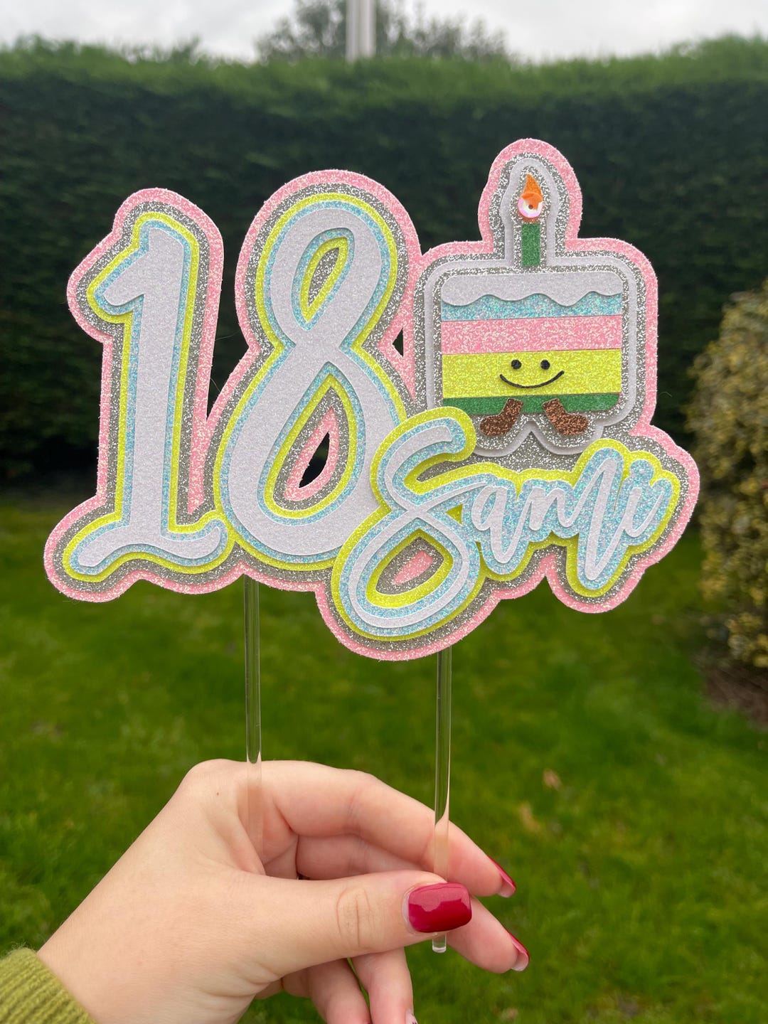 Jellycat-inspired Birthday Cake Topper | Pastel Cake Topper | Cute