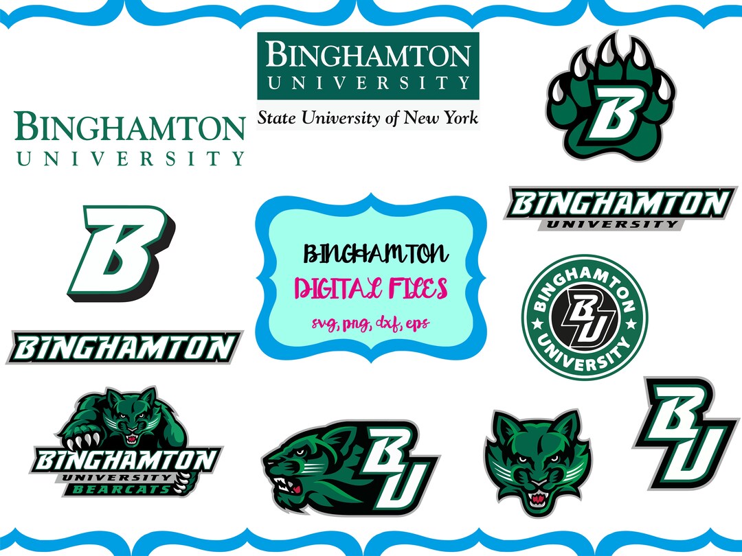 Binghamton University Svg Bundlecollege Designsuniversity Etsy