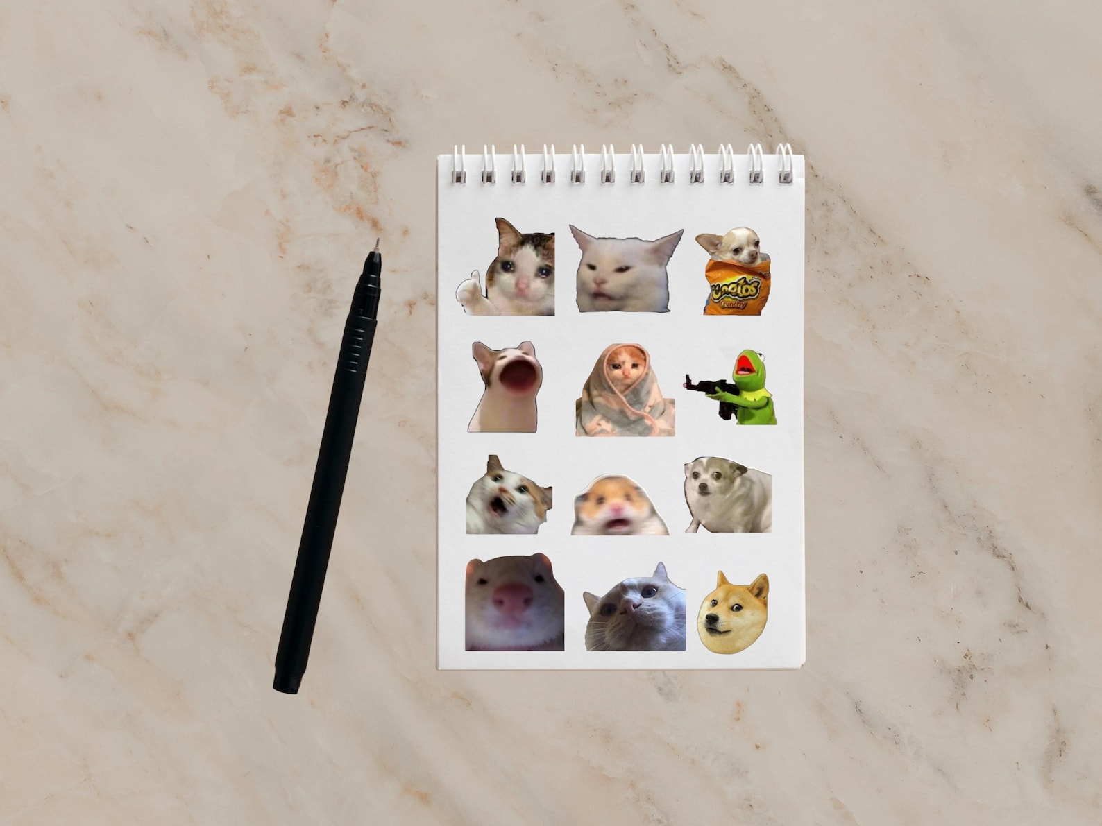 Stickers Meem Meme Sticker Set (PNG) -printable Digital Stickers for Journals-direct ...