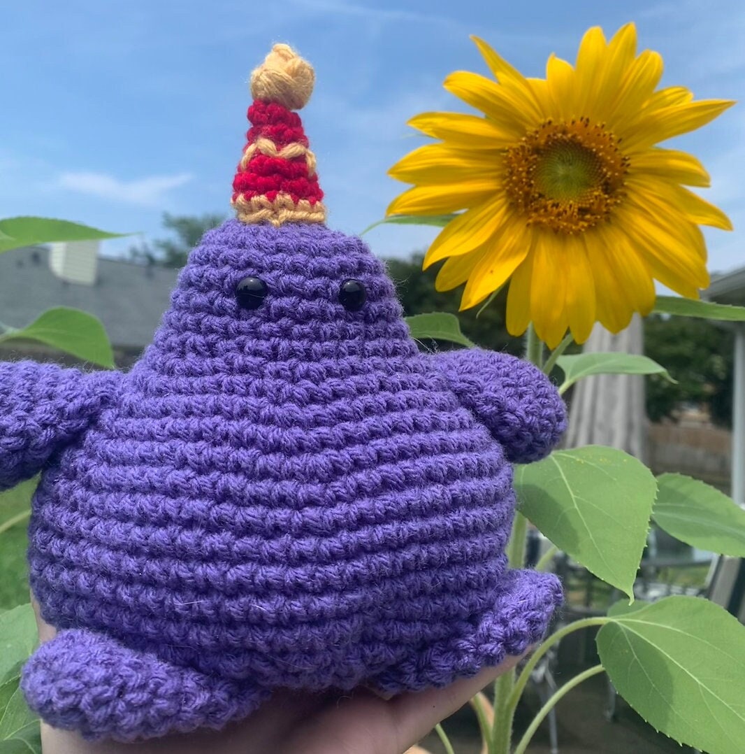Birthday Grimace Crochet Pattern DIGITAL PDF Etsy
