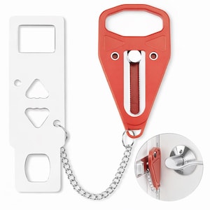 Travel Safety Door Lock – Portable Hotel Security Latch | Airbnb, Dorm & Vacation Stays | Travel Security Essential