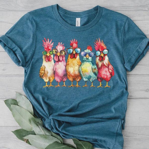 Chicken Shirt, Women Chicken Tee, Funny Farmer Shirt, Love Chickens, Animal Shirt, Mothers Day Chicken Shirt ,Chicken Lover Tee, Farm Shirt