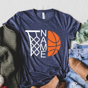 Personalized Basketball Shirt, Game Day Shirt,Basketball Season Tee,Customized Basketball Shirt,Your Name Basketball,Basketball Love T-Shirt